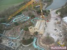 Een luchtfoto van de bouwwerkzaamheden aan de Draak.